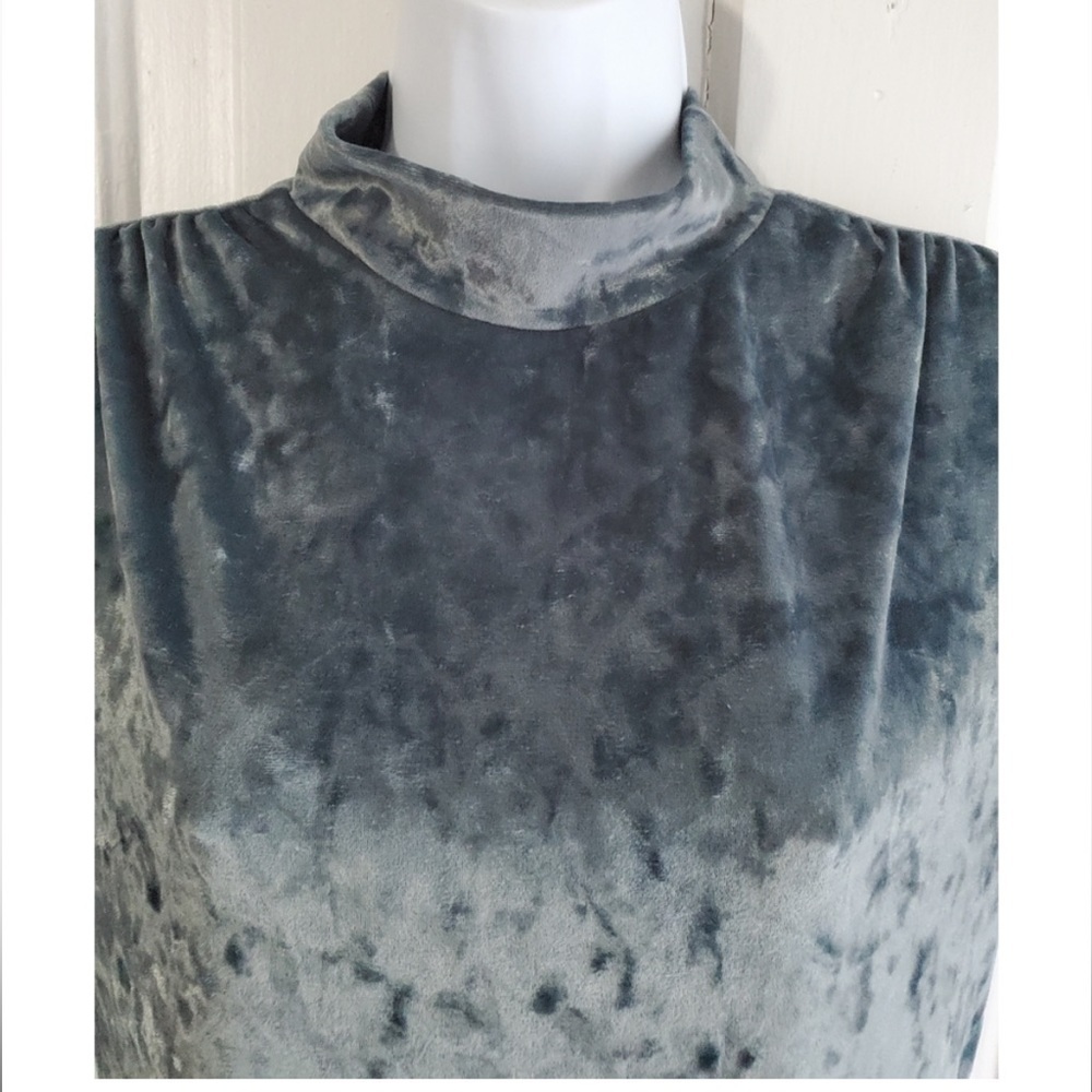 A New Day Velvet Mock Turtleneck
Short Sleeve Velour Teal Top - Picture 2 of 8